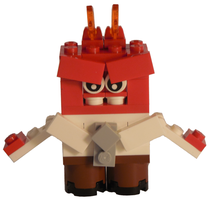 Набор LEGO MOC-6293 'Ярость' - персонаж из мультфильма 'Головоломка'